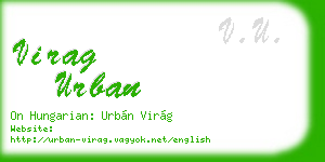 virag urban business card